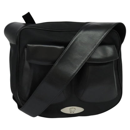 Versace Medusa Shoulder Bag Leather, BLACK, LEATHER, Shoulder bag