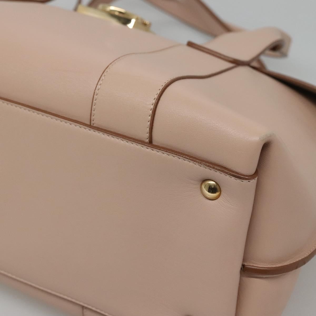 Salvatore Ferragamo Sookie Satchel Leather, BEIGE, LEATHER, Handbag