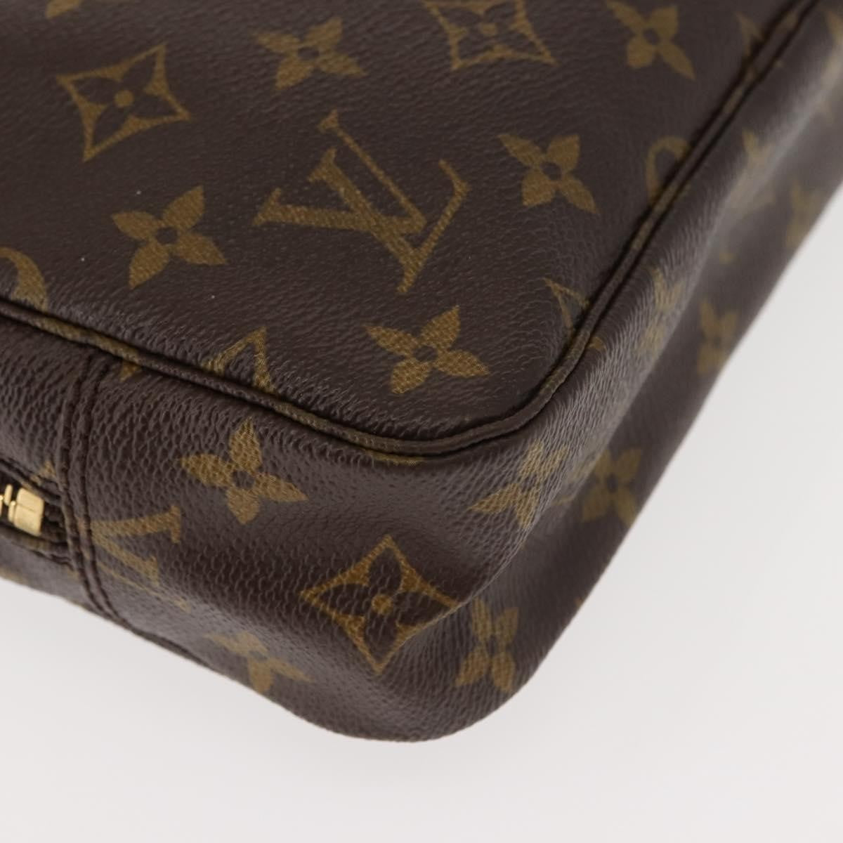 Louis Vuitton Trousse Toiletry Pouch Monogram Canvas, BROWN, CANVAS, Toiletry Case