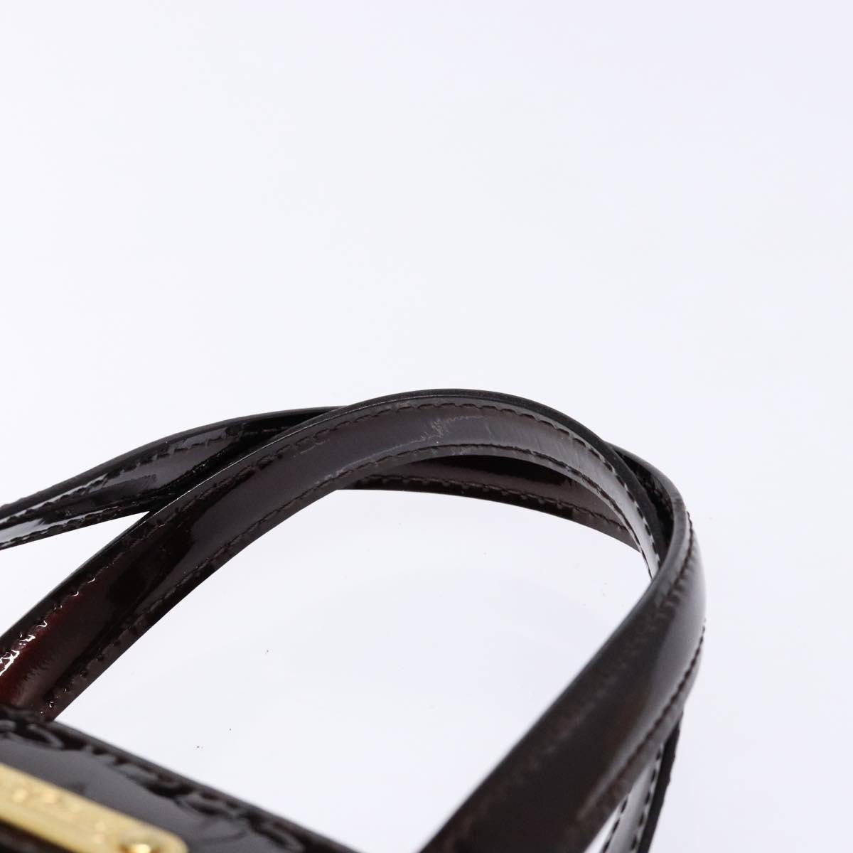 Louis Vuitton Wilshire Handbag Monogram Vernis, BURGUNDY, PATENT_LEATHER, Handbag