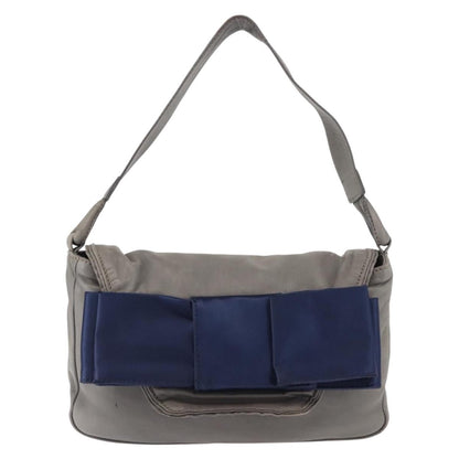 Chloe Vintage Flap shoulder bag Leather, GRAY, LEATHER, Shoulder bag