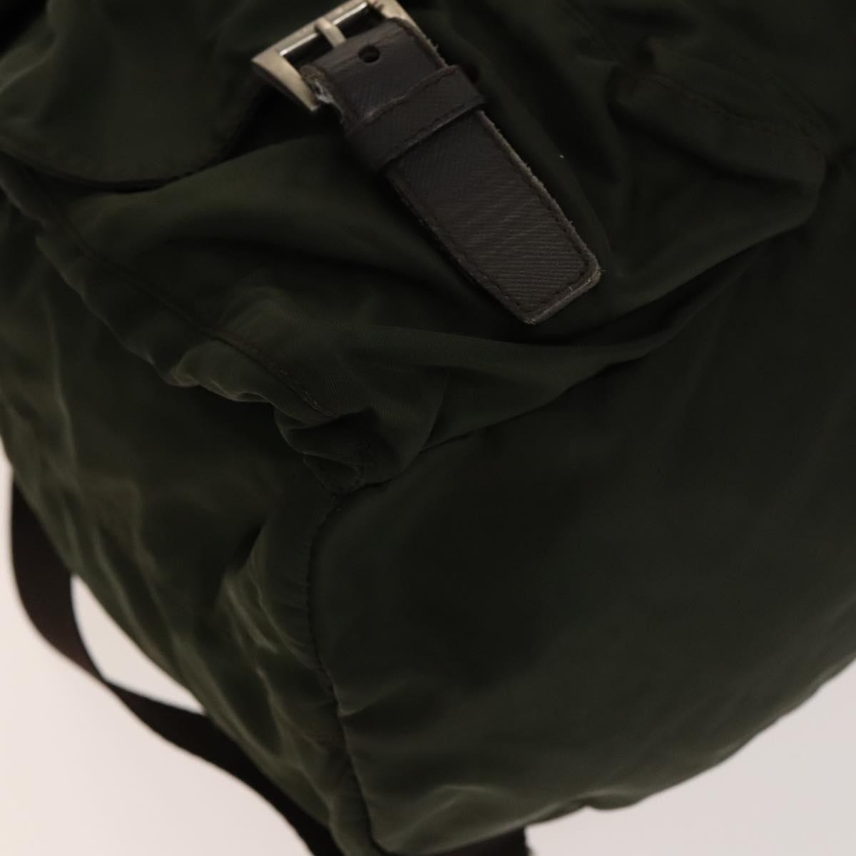 Prada Double Front Pocket Backpack Tessuto, KHAKI, NYLON, Backpack