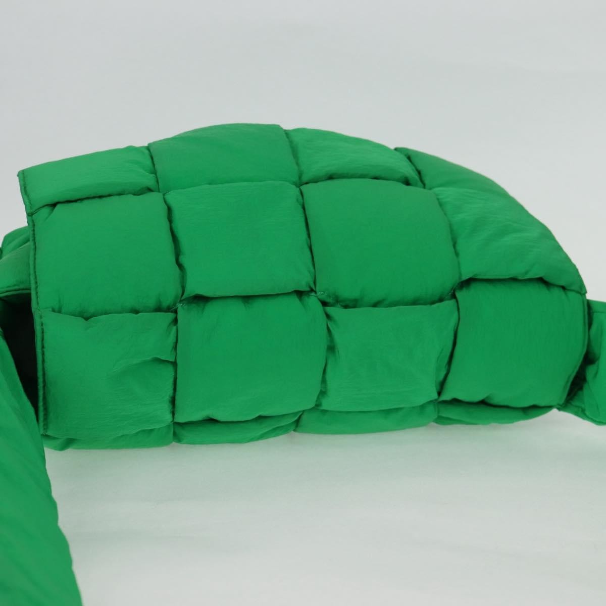 Bottega Veneta Padded Tech Cassette Crossbody Bag Intrecciato Nylon, GREEN, NYLON, Crossbody bag