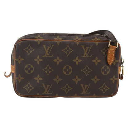 Louis Vuitton Pochette Marly Bandouliere Bag Monogram Canvas, BROWN, CANVAS, Clutche & pouche