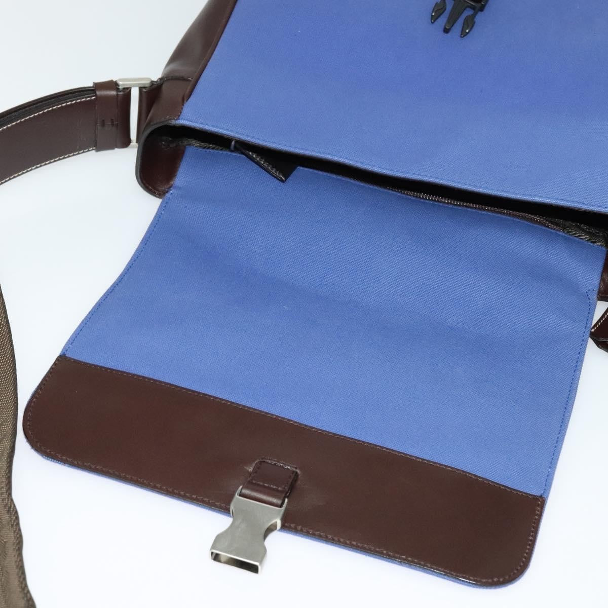 Prada Vintage Shoulder Bag Canvas, BLUE, CANVAS, Shoulder bag