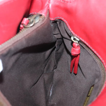 Miu Miu Triple Compartment Convertible Satchel Leather, RED, LEATHER, Shoulder bag