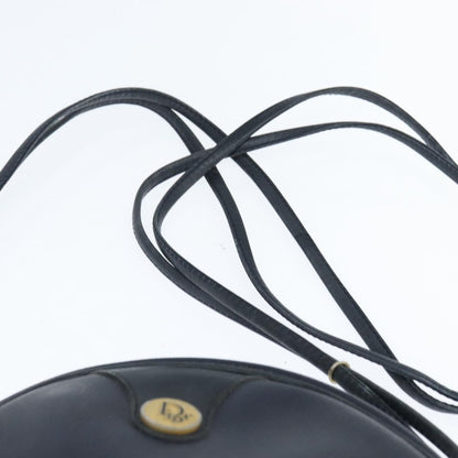 Christian Dior Vintage Honeycomb Shoulder Bag Canvas and Leather, NAVY, PVC, Shoulder bag