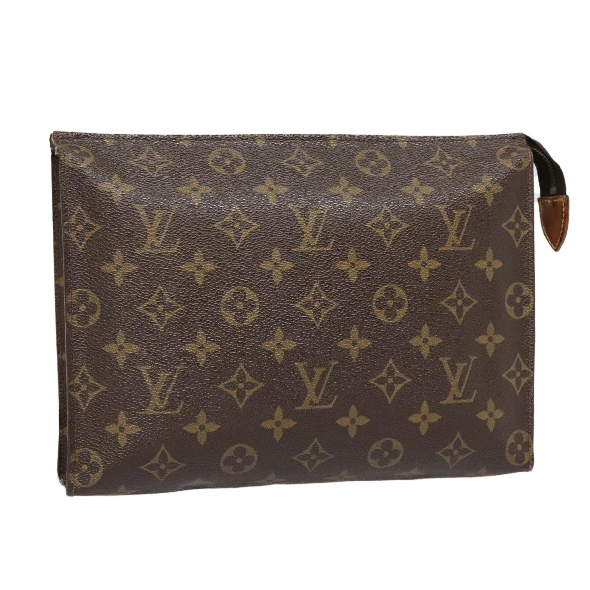 Louis Vuitton Toiletry Pouch Monogram Canvas, BROWN, CANVAS, Clutche & pouche
