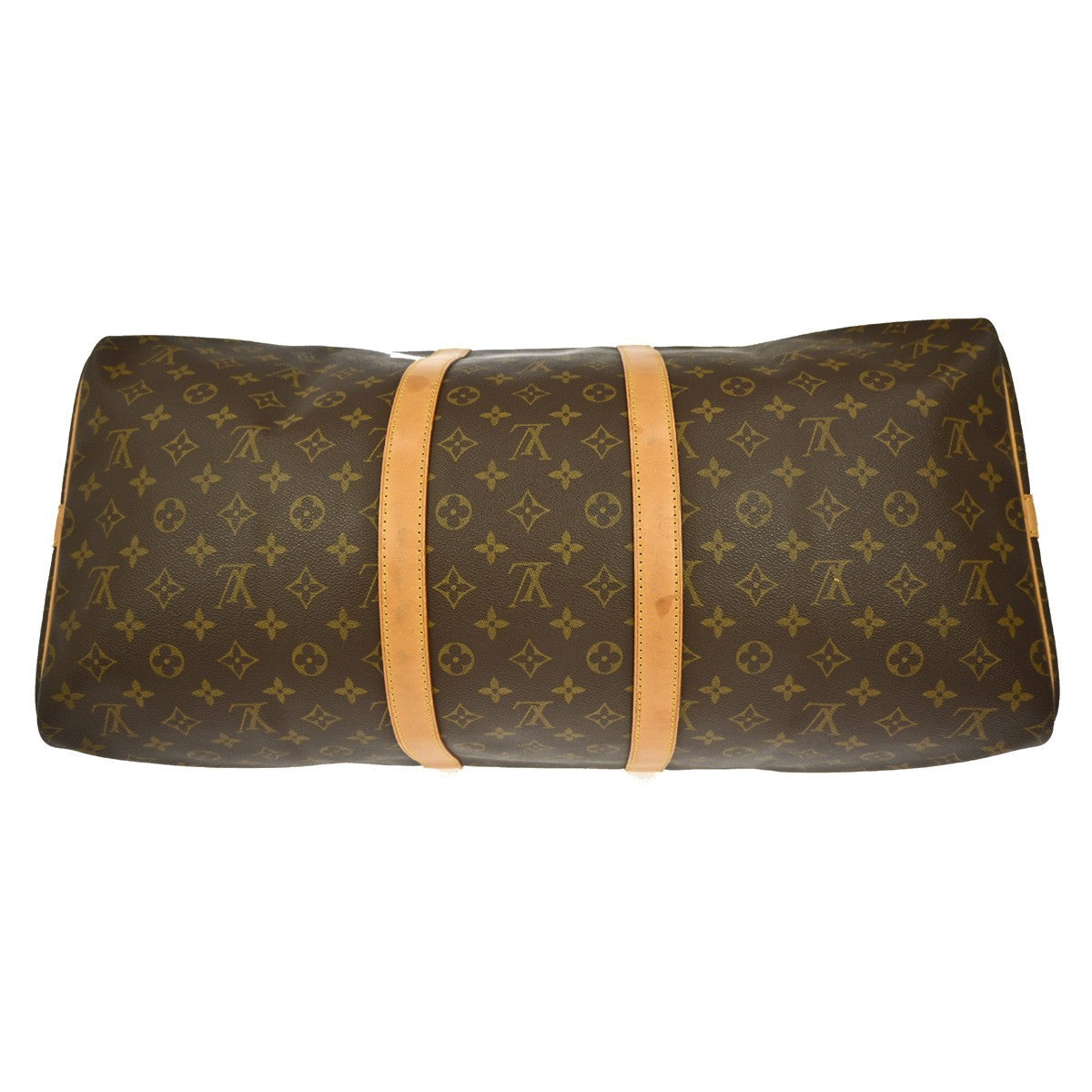 Louis Vuitton Keepall Bandouliere Bag Monogram Canvas, BROWN, CANVAS, Travel bag