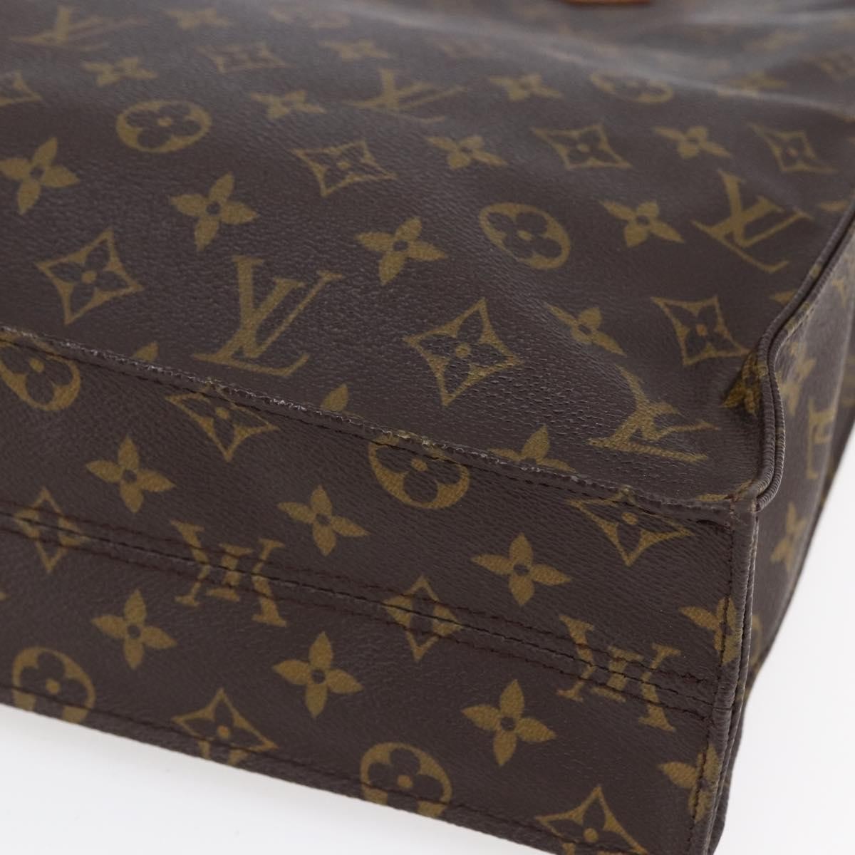 Louis Vuitton Sac Plat Bag Monogram Canvas, BROWN, CANVAS, Handbag