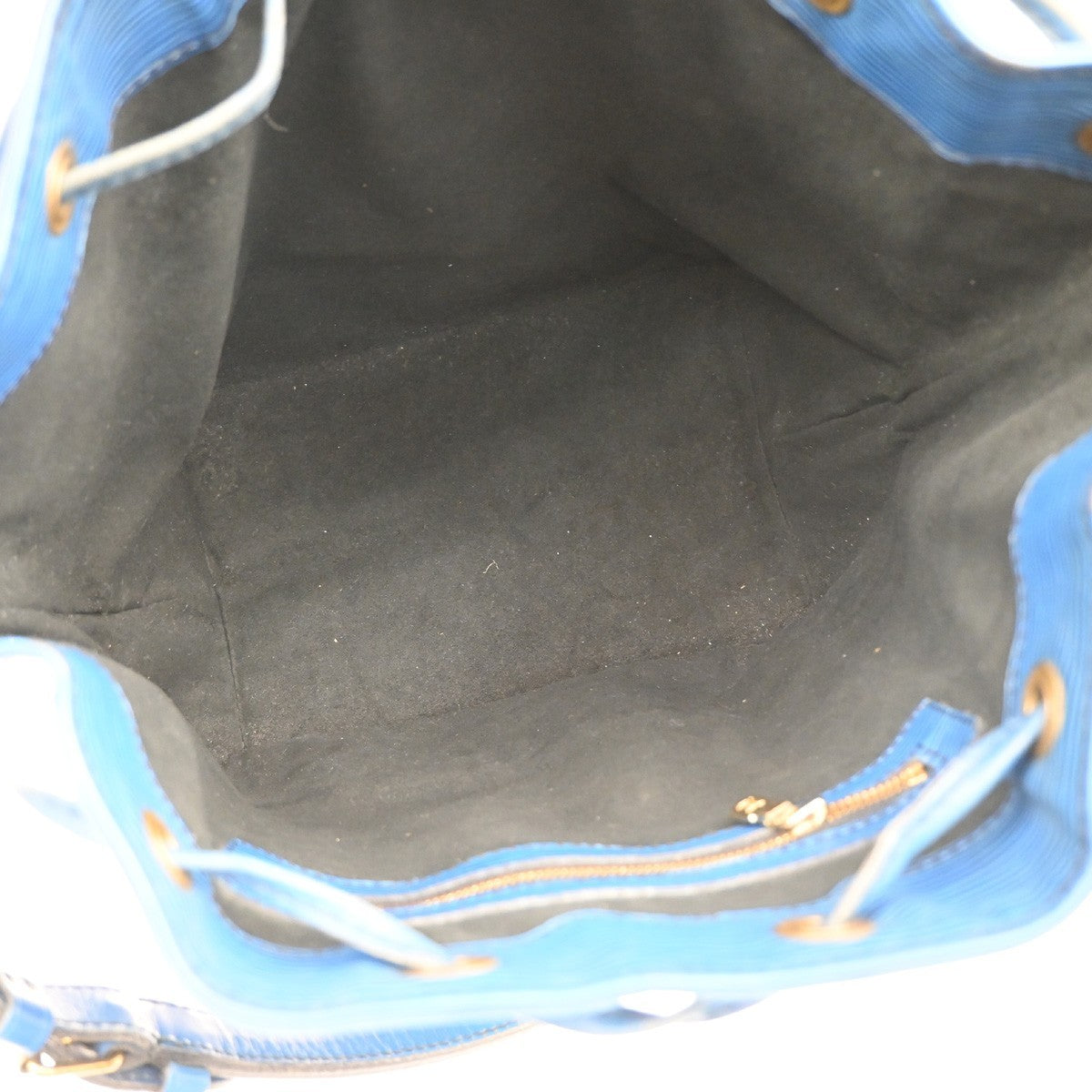 Louis Vuitton Petit Noe Handbag Epi Leather, BLUE, LEATHER, Shoulder bag