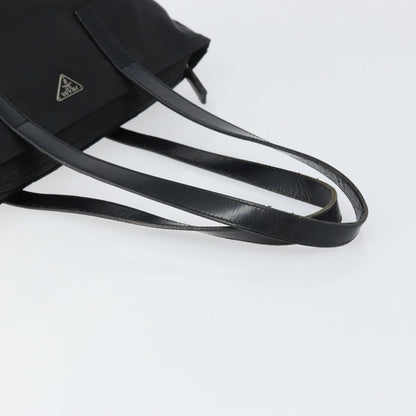 Prada Vintage Zip Tote Tessuto, BLACK, NYLON, Tote bag