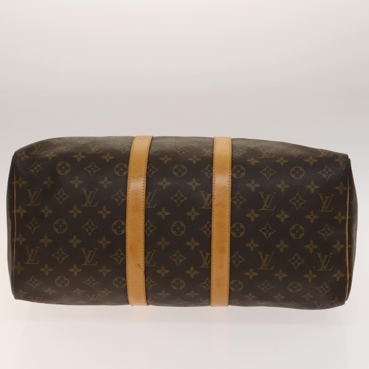Louis Vuitton Keepall Bag Monogram Canvas, BROWN, CANVAS, Travel bag