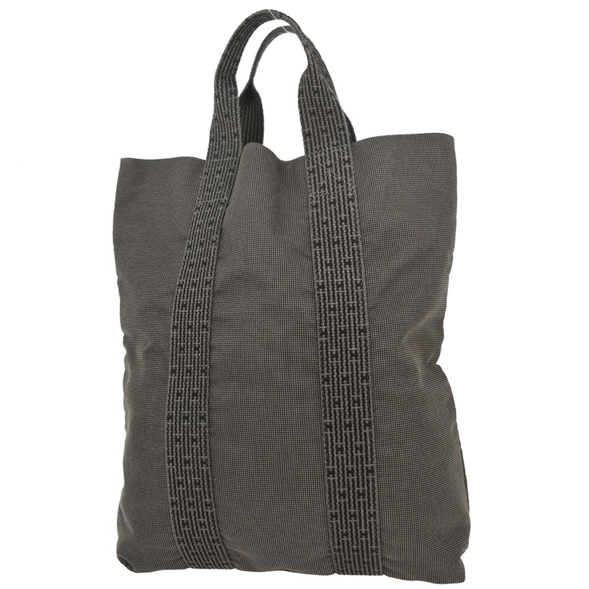 Hermes Fourre-tout Herline Fourre-tout Herline, Gray, Canvas, Tote Bag