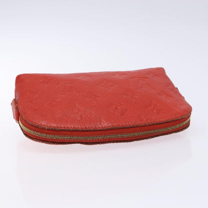 Louis Vuitton Cosmetic Pouch Monogram Empreinte Leather, RED, LEATHER, Toiletry Case
