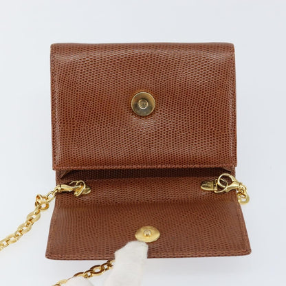 Salvatore Ferragamo Vala Shoulder Bag Embossed Leather, BROWN, LEATHER, Shoulder bag