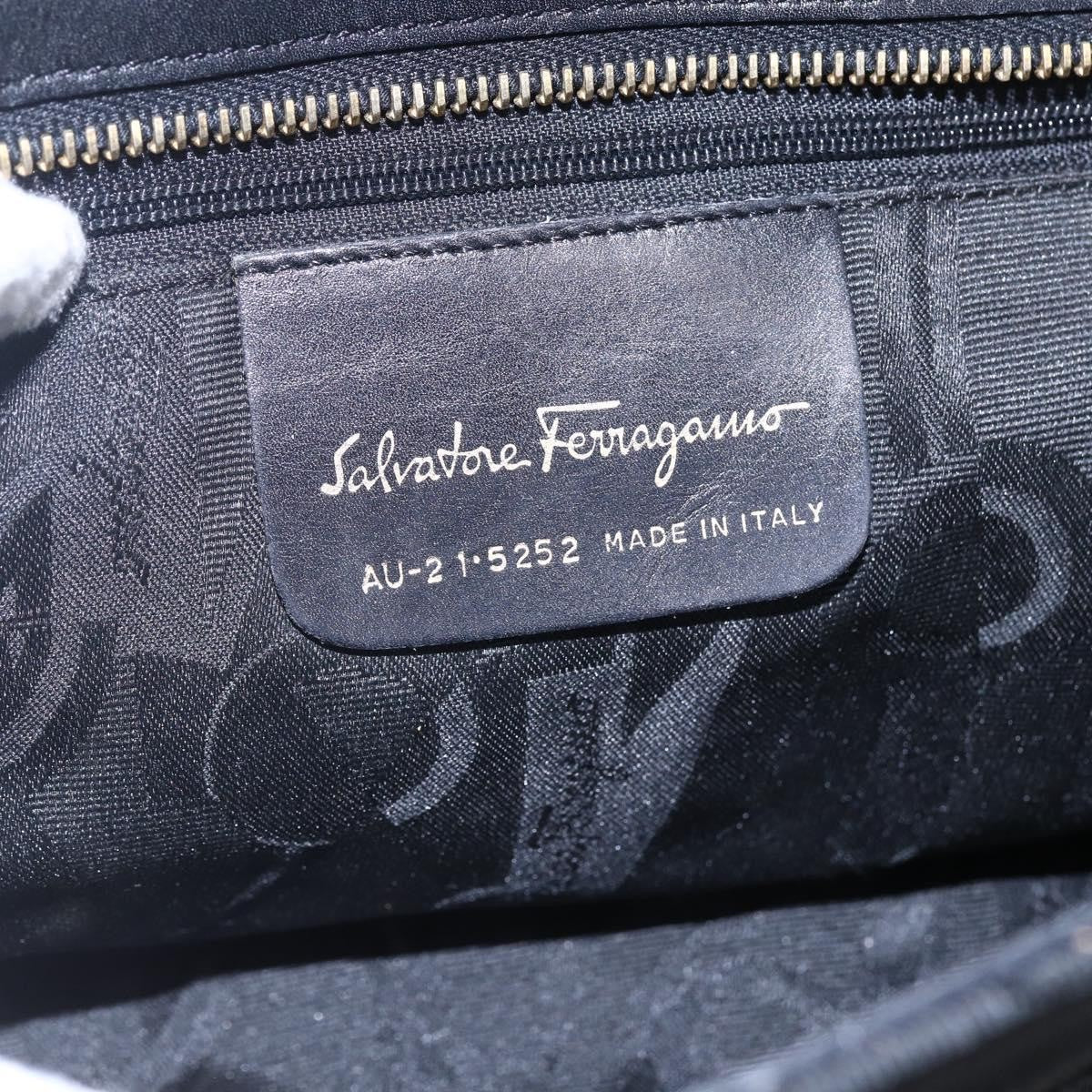 Salvatore Ferragamo Vala tote Canvas, NAVY, CANVAS, Tote bag