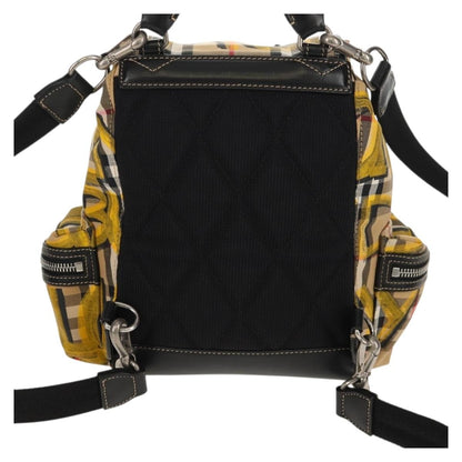 Burberry Graffiti Rucksack Backpack Vintage Check Canvas, BEIGE, CANVAS, Backpack