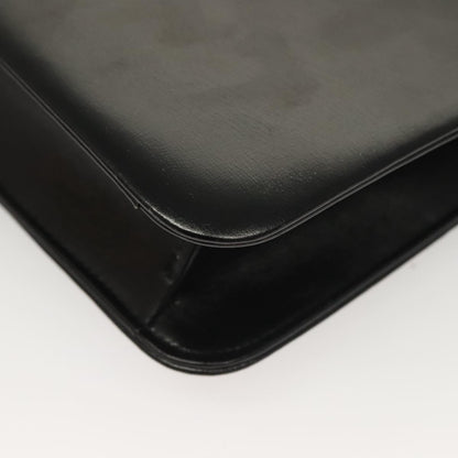 Christian Dior Vintage Chain Flap Shoulder Bag Leather, BLACK, LEATHER, Shoulder bag