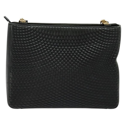 Bally Vintage Shoulder Bag Quilted leather, BLACK, LEATHER, Shoulder bag