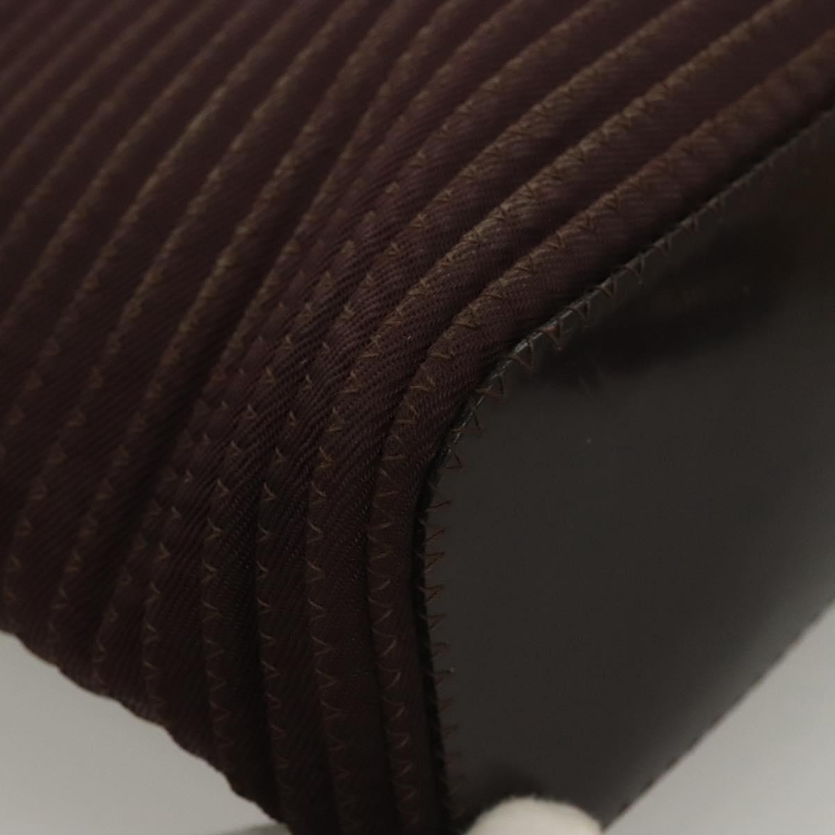 Gucci Vintage Bamboo Handle Tote Nylon, BROWN, SYNTHETIC, Tote bag