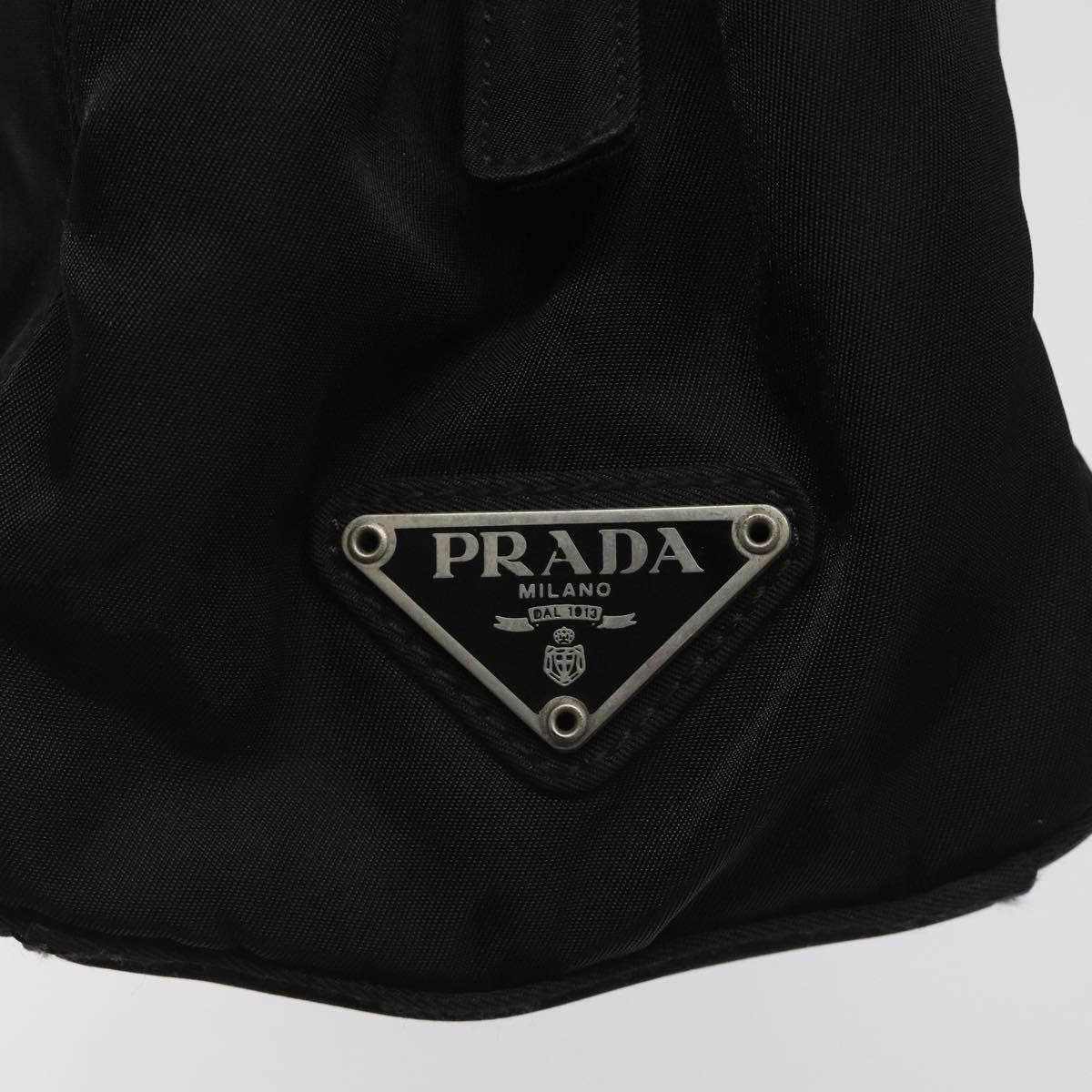 Prada Resin Handle Tote Tessuto, BLACK, NYLON, Tote bag