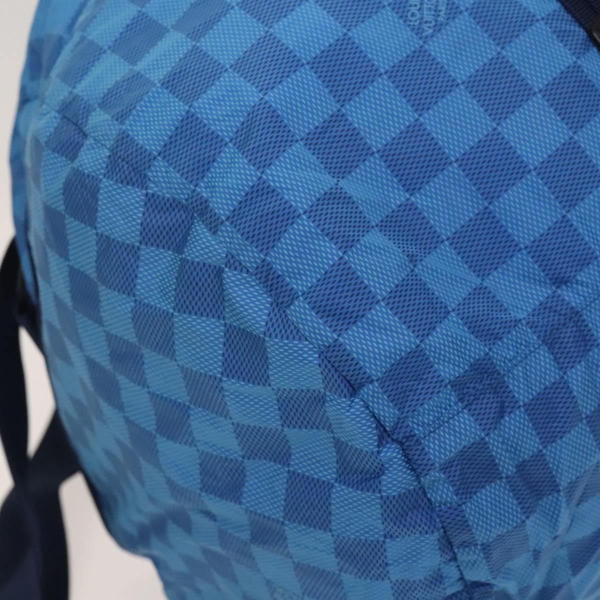 Louis Vuitton Aventure Practical Duffle Bag Damier Nylon, BLUE, NYLON, Travel bag