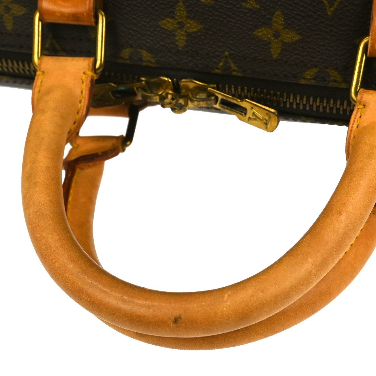 Louis Vuitton Keepall Bag Monogram Canvas, BROWN, CANVAS, Travel bag