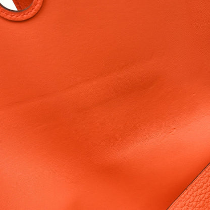 Hermes Dogon Duo Combined Wallet Leather, Orange, Leather, Wallet