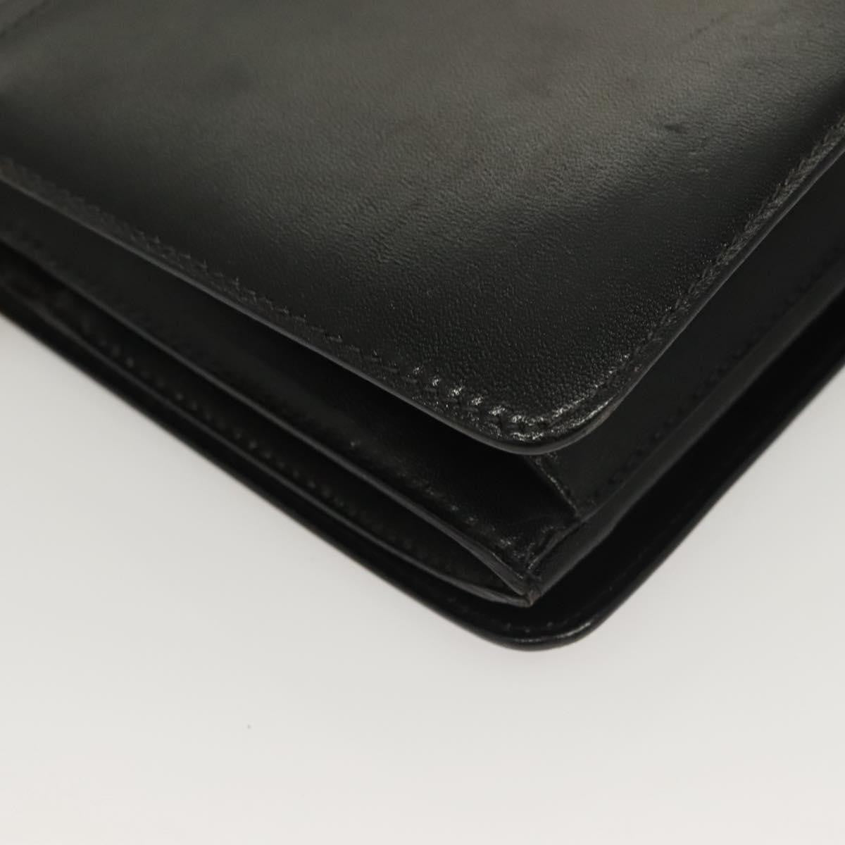 Bally Vintage Chain Shoulder Bag Quilted Leather, BLACK, LEATHER, Shoulder bag