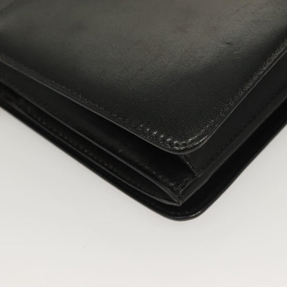 Bally Vintage Chain Shoulder Bag Quilted Leather, BLACK, LEATHER, Shoulder bag