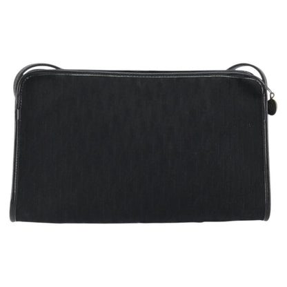Christian Dior Vintage Trotter Shoulder Bag Canvas, BLACK, CANVAS, Shoulder bag
