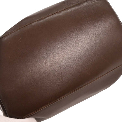 Loewe Anagram handbag Leather, BROWN, LEATHER, Handbag