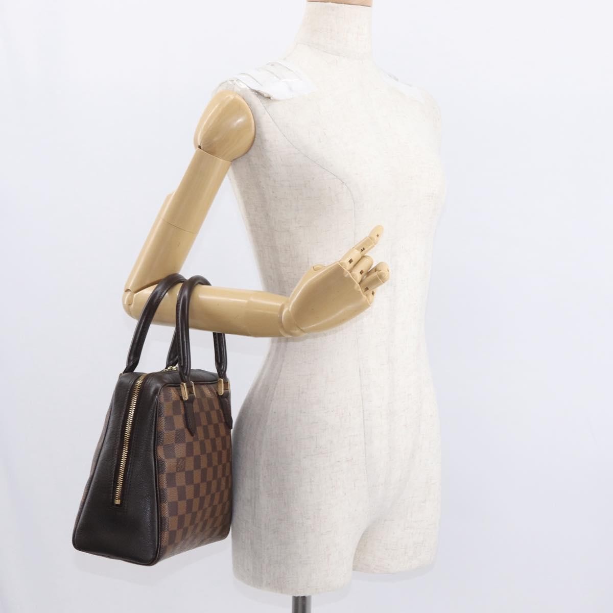 Louis Vuitton Brera Handbag Damier, BROWN, CANVAS, Handbag