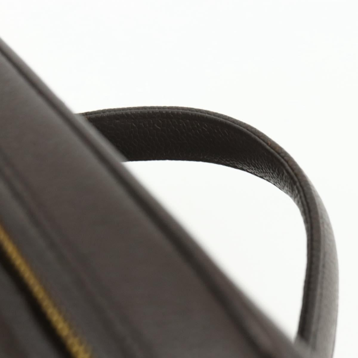 Chanel Vintage Timeless Vanity Case Caviar, BROWN, LEATHER, Handbag
