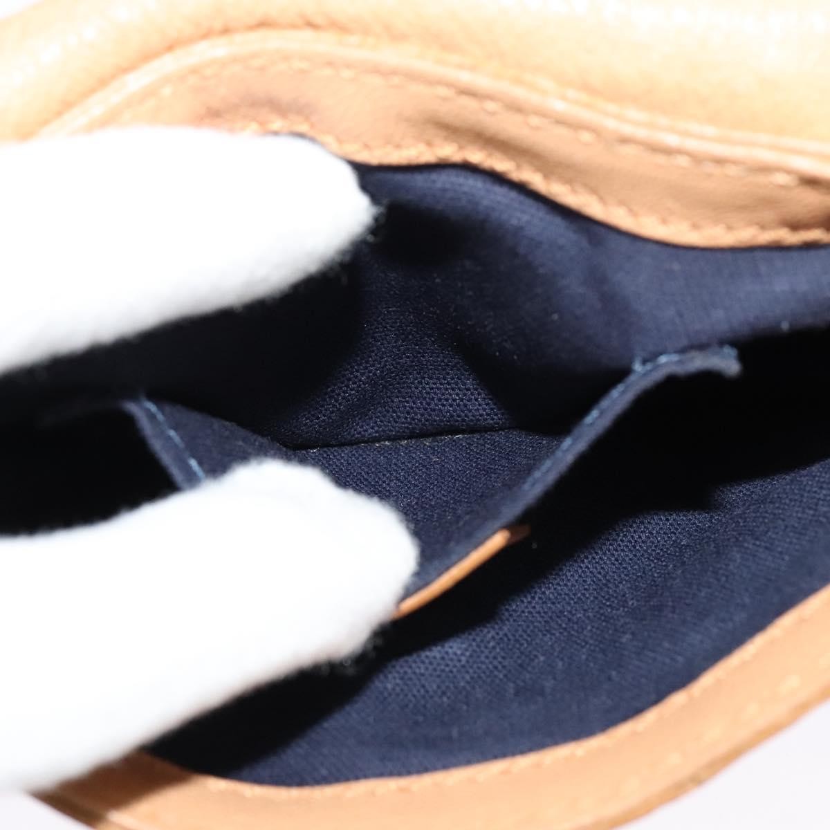 Celine Shoulder Bag Leather, BEIGE, LEATHER, Shoulder bag