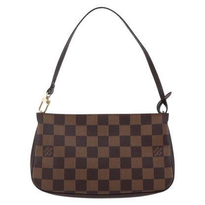 Louis Vuitton Navona Pochette Accessoires Damier, BROWN, CANVAS, Clutche & pouche