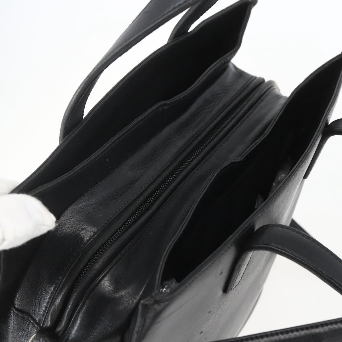 Loewe Vintage Anagram Tote Leather, BLACK, LEATHER, Tote bag