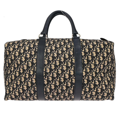 Christian Dior Vintage Trotter Boston Bag Diorissimo Canvas, NAVY, CANVAS, Travel bag