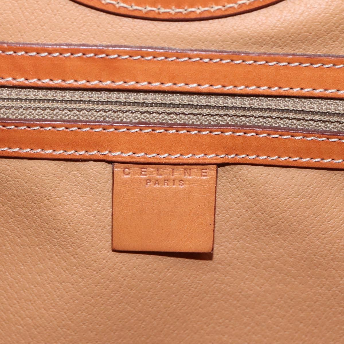 Celine Vintage Macadam Tote bag Canvas and Leather, BROWN, CANVAS, Tote bag