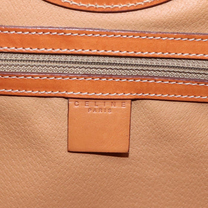 Celine Vintage Macadam Tote bag Canvas and Leather, BROWN, CANVAS, Tote bag