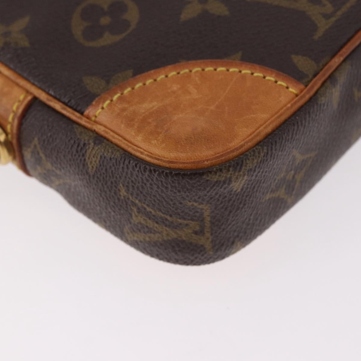 Louis Vuitton Marly Dragonne Clutch Monogram Canvas, Brown, Canvas, Clutch