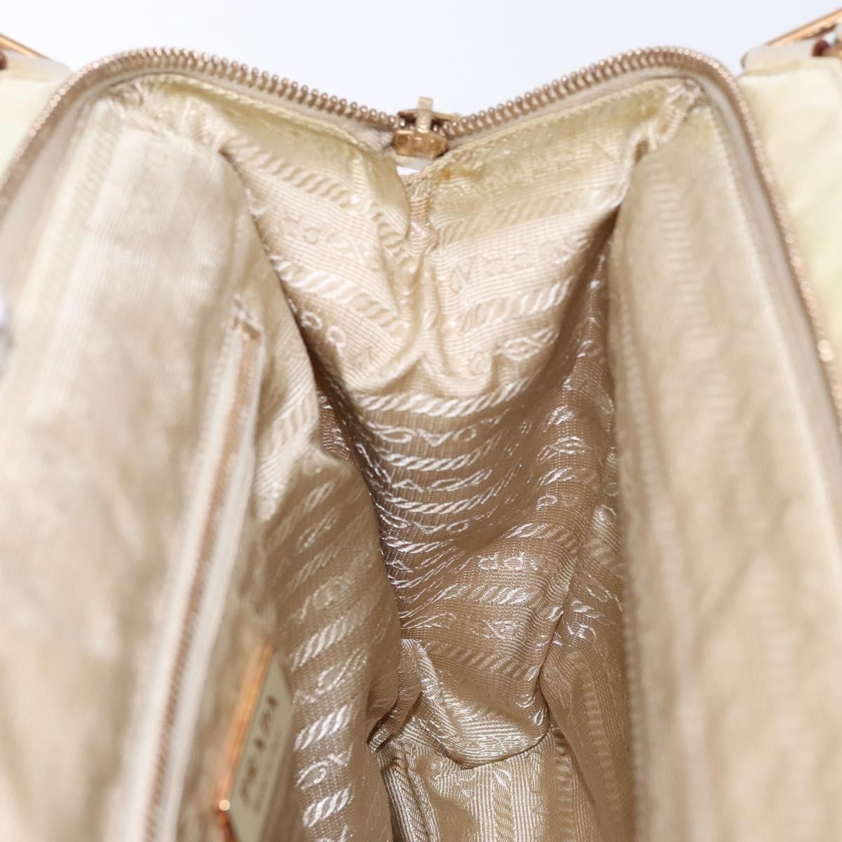 Prada Vintage Handbag Tessuto, BEIGE, NYLON, Handbag