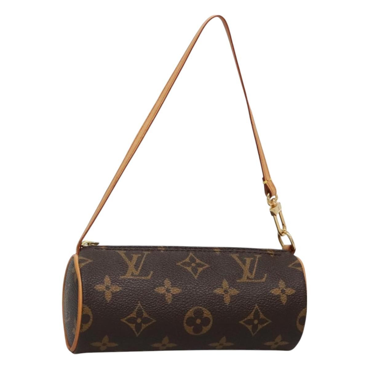 Louis Vuitton Papillon Pochette Monogram Canvas, BROWN, CANVAS, Handbag