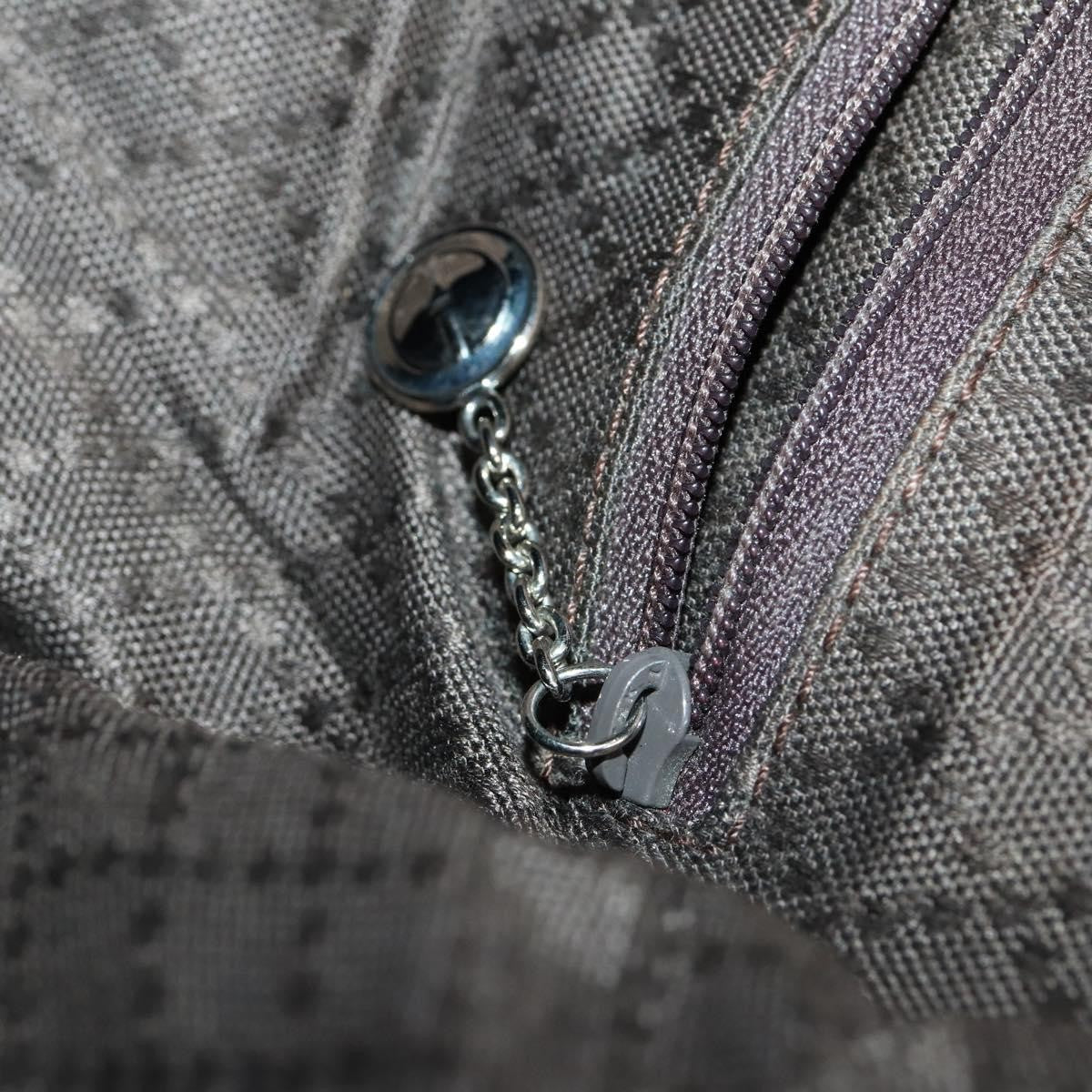 Gucci Vintage Bamboo Handle Bag Nylon, BROWN, NYLON, Handbag