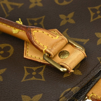 Louis Vuitton Sac Plat Bag Monogram Canvas, BROWN, CANVAS, Tote bag