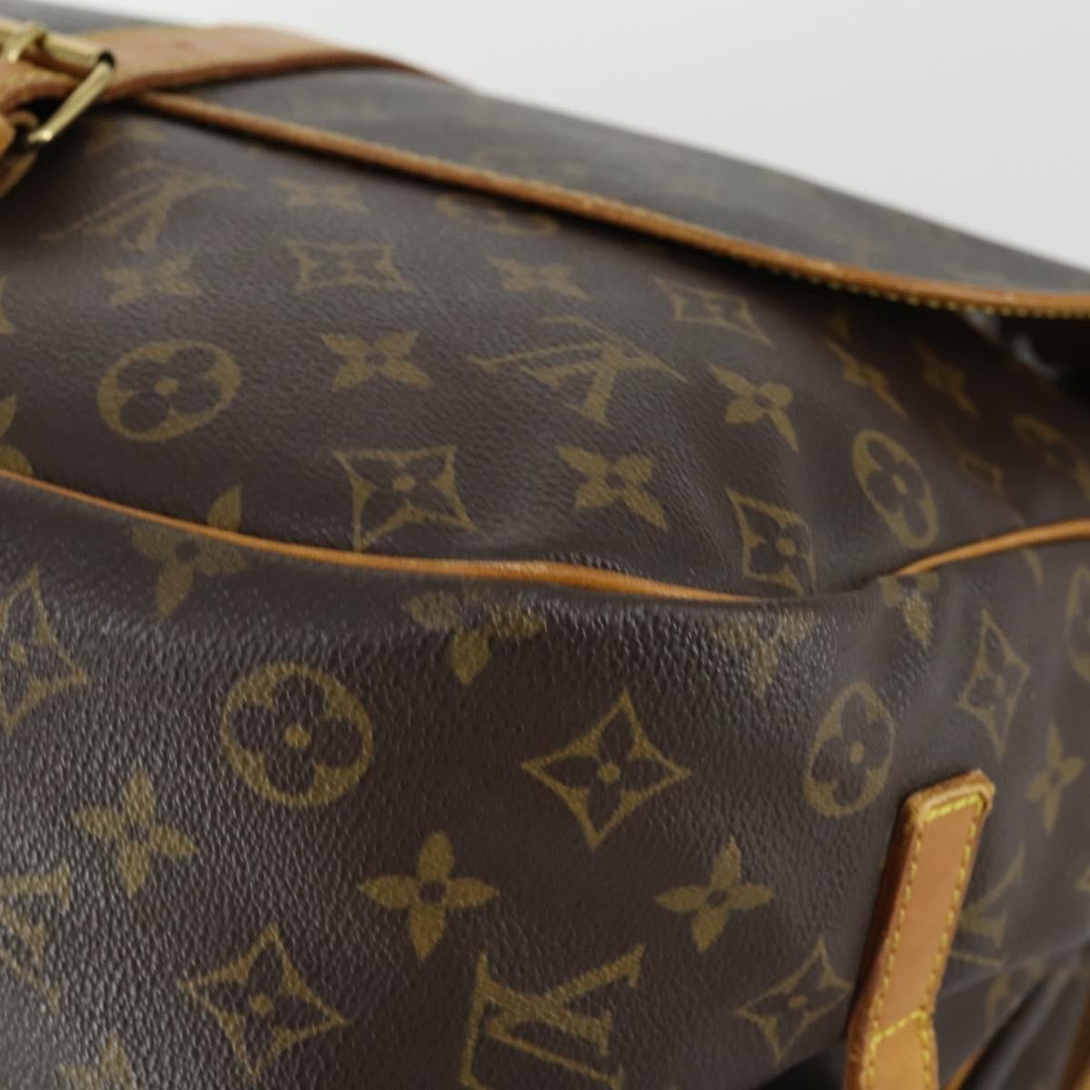 Louis Vuitton Saumur Handbag Monogram Canvas, BROWN, CANVAS, Shoulder bag