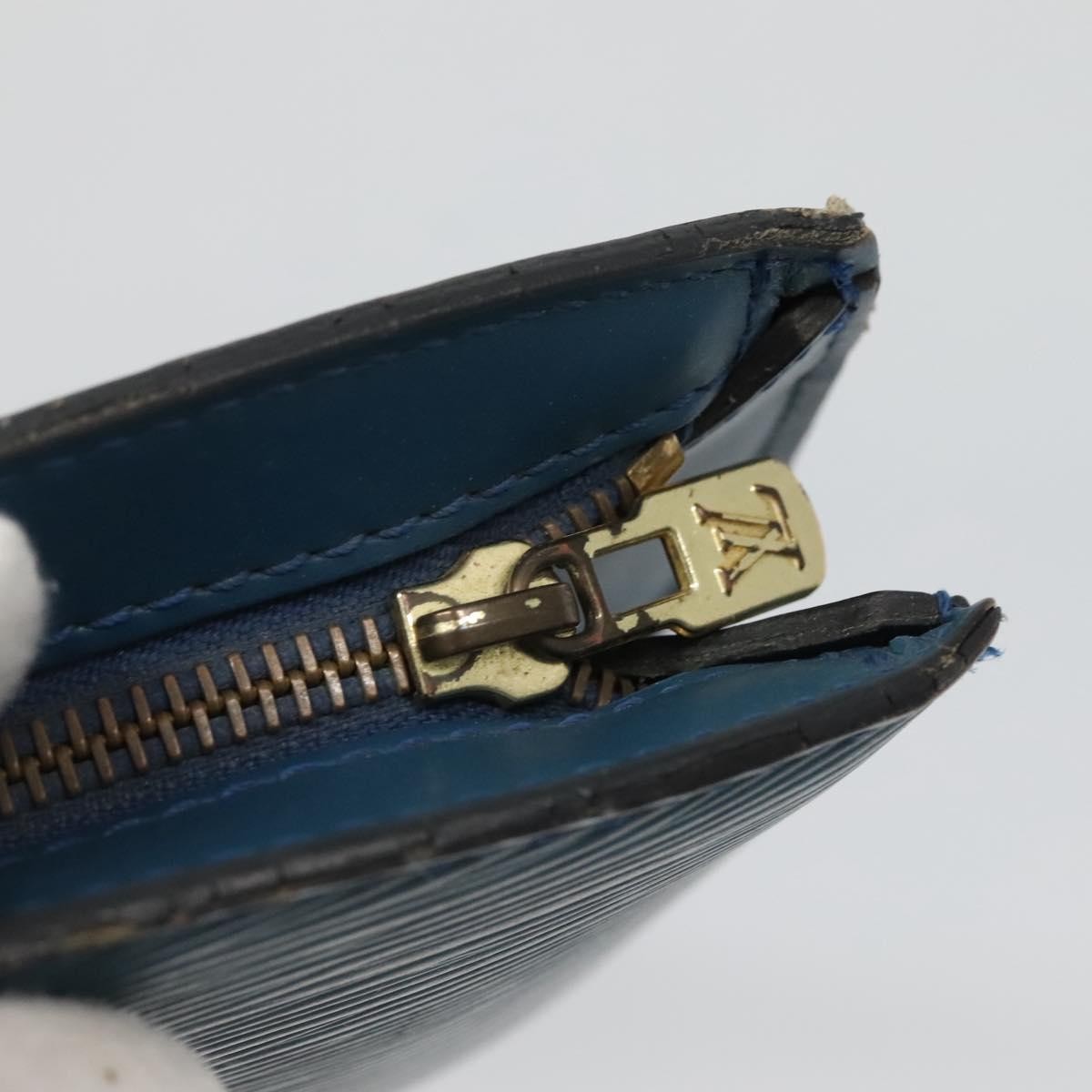 Louis Vuitton Saint Jacques Handbag Epi Leather, BLUE, LEATHER, Handbag