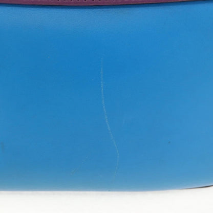 Gucci Lady Web Shoulder Bag Leather, BLUE, LEATHER, Shoulder bag