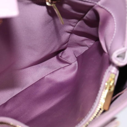 Salvatore Ferragamo Vara Bow Chain Tote Leather, PURPLE, LEATHER, Tote bag